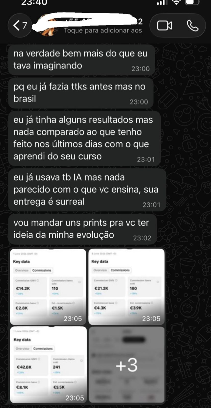 Print de resultado de aluna 2